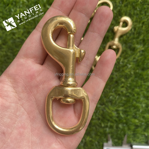 Brass & thép không gỉ xoay Snap <span class=keywords><strong>Hooks</strong></span> & Nhẫn cho chó dẫn, giảm giá số lượng lớn - Product Image 2