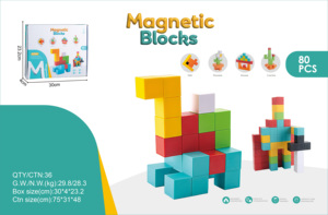 ELI TOYS Factory Jouet éducatif Blocs <span class=keywords><strong>de</strong></span> <span class=keywords><strong>construction</strong></span> magnétiques <span class=keywords><strong>de</strong></span> couleur unie 2,5 cm Ensemble <span class=keywords><strong>de</strong></span> <span class=keywords><strong>construction</strong></span> 3D avec blocs en plastique pour enfant - Product Image 6