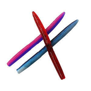 Señuelo blando de gusano de 14cm y 10g con olor a pescado salado para pesca de lubina, señuelo de fondo. - Product Image 4