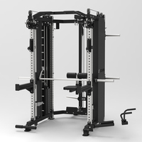 Équipement de gymnastique multifonctionnel commercial entraînement intégré Smith Machine Squat poitrine épaule exercice musculation entraîneur