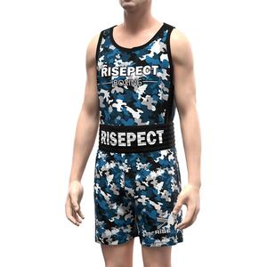 Ensembles de boxe RISE durables à motif camouflage, maillots de boxe et justaucorps pour le kickboxing et les combats en cage - Product Image 1