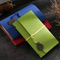 Cuaderno de Hojas Sueltas Vintage A6 al por Mayor |   Diario Creativo con Correa de Amarre - Regalo para Estudiantes, Directo de Fábrica