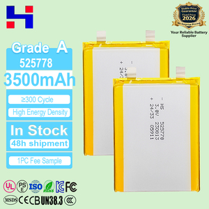 맞춤형 초고용량 3.8V 3500mAh 경량 리튬인산철 파우치 배터리 셀 반고체형 UN38.3 인증 모바일용 - Product Image 1