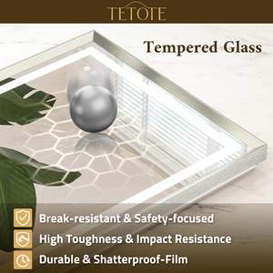 Anti-Fog <b>Mirror</b> with a Scratch-Resistant Coating, Maintains a Pristine and New-Looking Surface for Years - Product Image 6