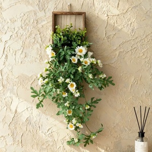Unique <b>Daisy</b> Wall Hanging Silk <b>Artificial</b> Flowers Framed Home Decor - Product Image 1
