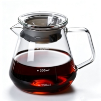 Carafe à café en verre pour infusion manuelle avec filtre, ensemble de cafetière à versement avec balance, logo personnalisé accepté