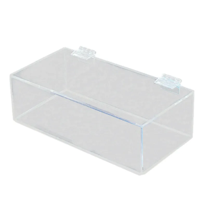Boîte de rangement de bureau transparente en acrylique porte-<span class=keywords><strong>masque</strong></span> <span class=keywords><strong>jetable</strong></span> avec couvercle boîte de rangement étanche à la poussière boîte d'organisation d'articles divers - Product Image 1