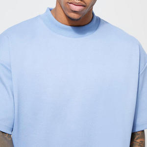 T-shirt unisexe de luxe 100 % coton, coupe ample, col rond, manches courtes, épais, épaules tombantes, uni - Product Image 4