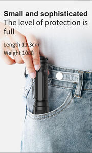 Linterna LED portátil de aluminio 18650 de alta potencia <span class=keywords><strong>2000</strong></span> lúmenes IP68 luz táctica recargable impermeable - Product Image 4