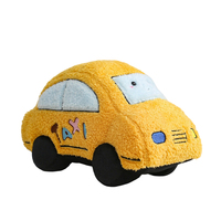 Peluche de voiture de dessin animé personnalisée, camion, fourgonnette, taxi, voiture de police, camion de pompiers, coussin en peluche pour enfant, anti-stress