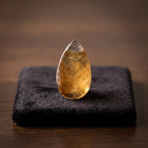Citrine en forme de goutte, brun doré, cristal naturel en vrac, fantaisie, certifié par un tiers du Rajasthan, pour la fabrication de bijoux - Product Image 2