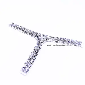 도매 2023 패션 Y 모조 다이아몬드 커넥터 수영복 끈 팬티 액세서리 뜨거운 여름 판매