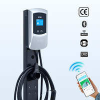 Estación de Carga para Vehículos Eléctricos Silver U de 7 kW, 220 V, 32 A para Uso Público, Montaje en Pared, GB/T