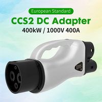 Adaptateur de charge EV étanche IP55 GB/T vers Type 2, connecteur de charge rapide DC 1000V 400KW, convertisseur de voiture électrique à courant élevé 400A
