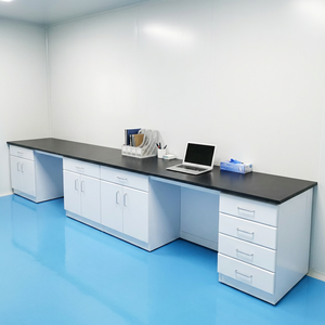 Banc de laboratoire mural modulaire moderne en acier, haute résistance à la corrosion, résistant aux acides et aux alcalis, poste de travail pour l'école et la biotechnologie - Product Image 6