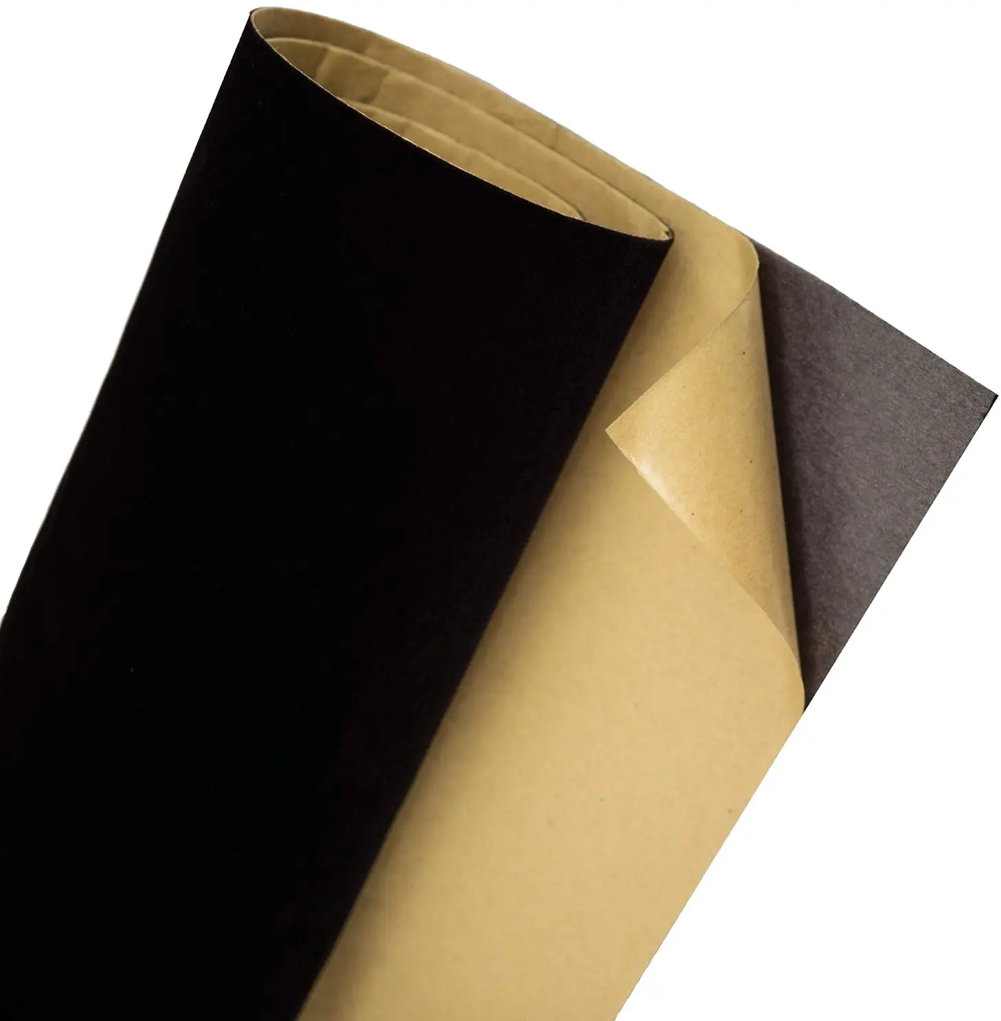 กระดาษซับ Flocking แบบมีกาวในตัว,ทำจากผ้ากำมะหยี่สีดำสำหรับตกแต่ง