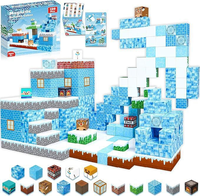 200 blocs magnétiques - Cubes magnétiques pour enfants à partir de 3 ans, jouet éducatif sensoriel STEM pour empiler, cadeau pour garçons et filles