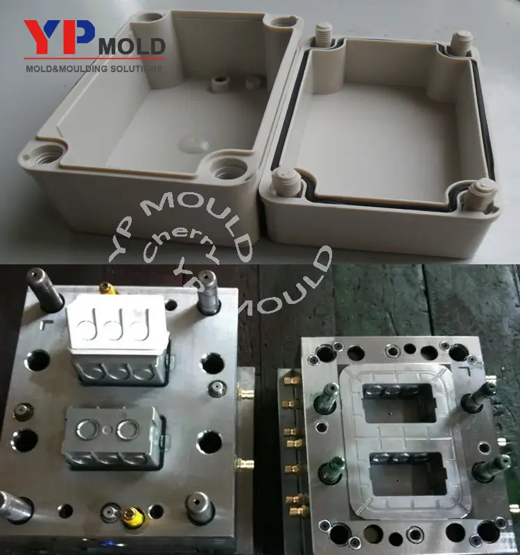 Customized Waterproof Enclosure Power pvc Electrical junction box molding plastic injection mould