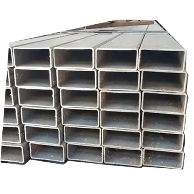 50mm*100mm Rectangle Pipe Carbon Steel Square Tube Color Thickness Custom for Sale