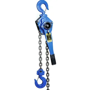 Bloco de alavanca de talha Pull Lift Hand Ratchet Lever Block 1.5 3 6 9 Ton Fornecido Talha de construção G80 Chain by Hand Lifting