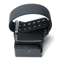Bracelet électronique de cheville haute précision Traxbean avec bouton SOS, télécommande, bande en gel de silice et commande vocale IA pour le suivi des détenus