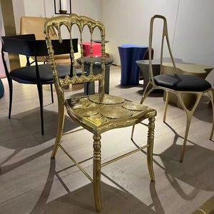 Arte moderna decorate in ottone <span class=keywords><strong>sedie</strong></span> di colore dorato <span class=keywords><strong>sedie</strong></span> di nozze classiche lussuose e semi lussuose <span class=keywords><strong>sedie</strong></span> in stile barocco - Product Image 2