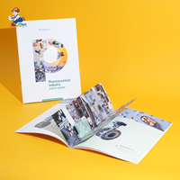 Livre personnalisé à reliure piquée avec impression UV sur papier couché/kraft/offset, découpe et couverture souple