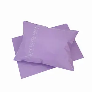 Saco de coringa de plástico roxo impresso personalizado preço de fábrica para vestuário