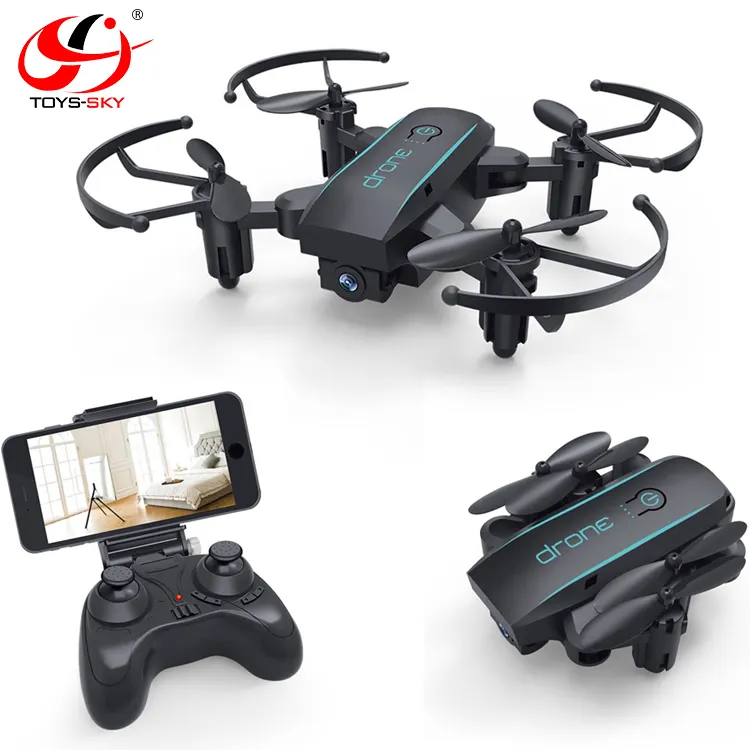 Small flying Camera HD 720P Drone toys for children professional fpv wifi micro quadrocopter fold size
