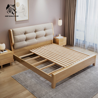 Fabricant chinois, lit simple en bois au design unique, avec logo personnalisé, en stock, prêt à être expédié, au meilleur prix.