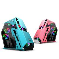 Boîtiers d'ordinateur PC pour jeux vidéo, tours ATX et MATX, vente chaude, avec panneau en verre trempé et ventilateur RVB, serveur PC