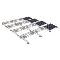 Support de montage de panneau solaire à angle réglable pour toit plat, système de fixation par lest, installation facile