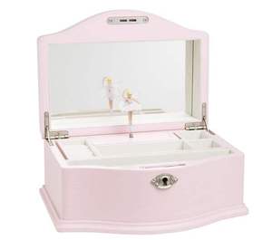 Caja de Música de Lujo para Niñas, Diseño de Princesa Blanca con Llave, Caja de Joyería Personalizada con Forma de Bailarina, Caja Musical para Regalo - Product Image 6