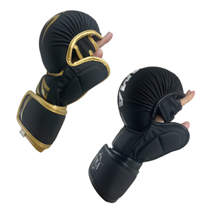 Guantes de Entrenamiento de Artes Marciales Mixtas (MMA) y Sanda, Negros, Económicos, Juveniles, con Diseño de <span class=keywords><strong>Venom</strong></span> de <span class=keywords><strong>Marvel</strong></span>, Personalizables, Transpirables, para Exteriores, con Cierre, de Cuero Sintético, para Boxeo - Product Image 6