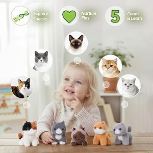 <span class=keywords><strong>Casa</strong></span> <span class=keywords><strong>de</strong></span> Peluche para Gatos con 5 <span class=keywords><strong>Gatitos</strong></span>, Set <span class=keywords><strong>de</strong></span> Juego <span class=keywords><strong>de</strong></span> Animales <span class=keywords><strong>de</strong></span> Peluche, Muñeco <span class=keywords><strong>de</strong></span> Peluche Suave y Adorable, <span class=keywords><strong>Casa</strong></span> <span class=keywords><strong>de</strong></span> Mascotas para Niños, Regalo al por Mayor - Product Image 4