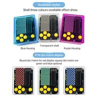 Kit de production de console de jeu pixel DIY, projet de brasage DIY, console de jeu à puce unique 51 avec coque en acrylique et câble USB