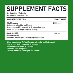 Cápsulas de Aceite de Orégano Más Vendidas, con Aceite de Semilla Negra, Apoya la Salud Inmunológica y Digestiva, Suplemento Antioxidante Natural - Product Image 6