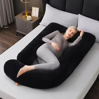 Oreillers de grossesse pour dormir, oreiller de maternité en forme de U pour dormir sur le côté - Soutien pour le dos et les jambes
