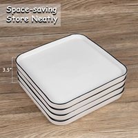 Assiette carrée en céramique personnalisée avec logo, vente en gros, assiette de service en porcelaine blanche, OEM ODM, vaisselle pour restaurants et hôtels, commandes en gros