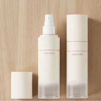 Flacon pulvérisateur cosmétique de luxe 100 ml en PETG pour démaquillant, tonique, sérum, avec pompe pulvérisatrice.