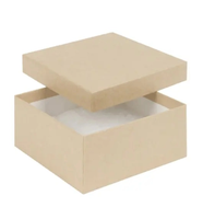 Hot New Custom Eco Corrugated Board Paper Box Kraft Paper Square Cardboard Jewelry Case Wholesale for Supermarket Use