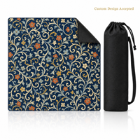 Tapis de Mahjong en Jacquard de Luxe Moderne avec Bordures Renforcées et Sac de Rangement – OEM, Marque Privée, Image Personnalisée Disponible, Vente en Gros pour le Poker