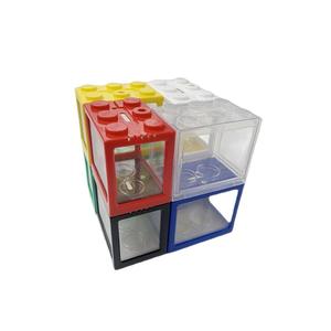 Groothandel Mini Desktop Betta <span class=keywords><strong>Aquarium</strong></span> Milieuvriendelijk Plastic Goudvis <span class=keywords><strong>Aquarium</strong></span> Vierkant Bouwsteen Decoratief Huis Kunst Modulair - Product Image 3