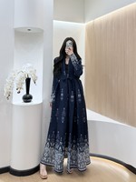 Abaya plissée Miyake, robe longue de style veste unie plissée grande taille, créant des abayas musulmanes élégantes et décontractées pour les femmes de grande taille