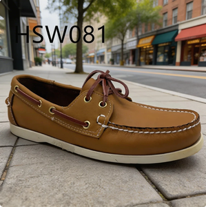 รองเท้าผู้ชาย LXG <span class=keywords><strong>สิงคโปร์</strong></span> รุ่นยอดนิยม สีน้ำผึ้ง แบบผูกเชือก พื้นยางแบน สวมใส่สบายเป็นพิเศษ ไซส์ใหญ่พิเศษ รุ่น HSW081 - Product Image 2