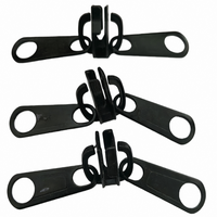 10 #   Tirette de fermeture éclair double avec curseur à verrouillage automatique, sans nickel, en nylon, réparation de fermeture éclair, marque WEIFA, pour vêtements et accessoires textiles de maison