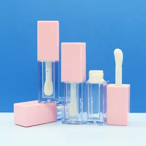 Tái chế nhựa Lip Gloss bao bì biểu tượng tùy chỉnh Liptint chai lớn Wand 5ml Lip ống dầu