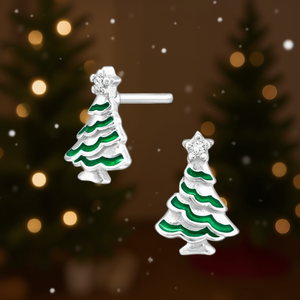 E4319 Juego de pendientes de estrella de oro blanco, lindos, unisex, regalo, joyería - Product Image 2