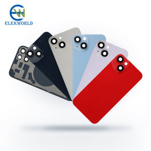 Cache arrière en verre pour <span class=keywords><strong>batterie</strong></span> de téléphone portable, compatible <span class=keywords><strong>iPhone</strong></span> 15, 16, 14, 13, <span class=keywords><strong>11</strong></span>, avec grand trou, accessoires de remplacement pour châssis arrière - Product Image 2