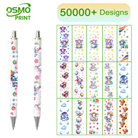 Autocollants UV DTF personnalisés en gros OSMO Factory, petits autocollants enveloppants pour stylos, plus de 5000 designs, transfert UV pour stylos gel et stylos à bille